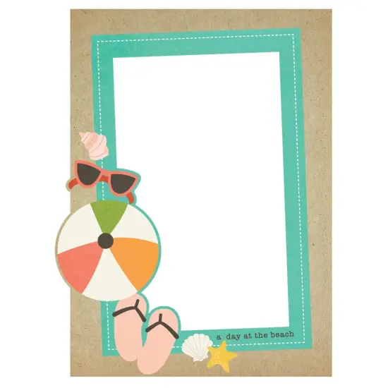 Summer Snapshots Chipboard Frames-6/Pkg {6}