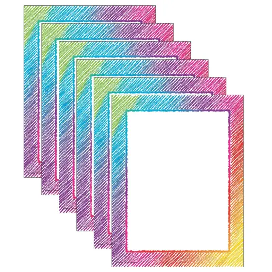 Colorful Scribble Computer Paper, 50 Sheets Per Pack, 6 Packs {1}