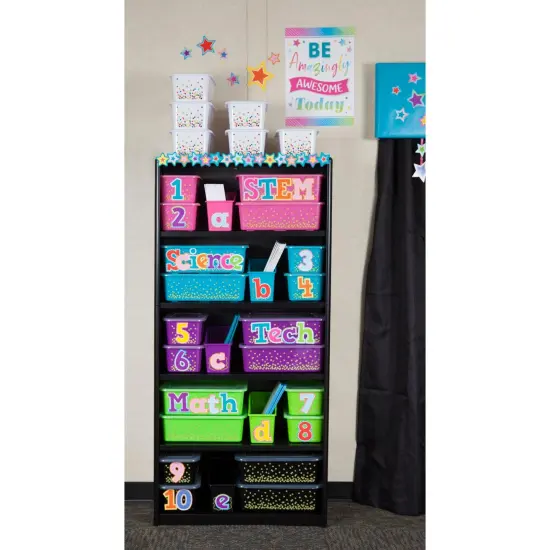 Confetti Small Plastic Storage Bin, Pack of 3 {3}