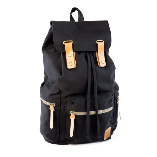 GUIDI Rucksack Backpack, 18", Black {1}