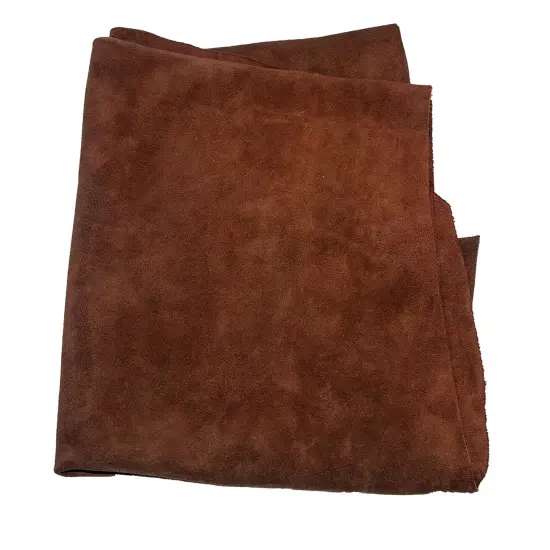 Realeather(R) Crafts Suede Cowsplit-Medium Brown {3}
