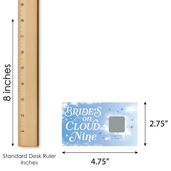 Big Dot of Happiness On Cloud 9 - Bridal or Bachelorette Party Game Scratch Off Dare Cards - 22 Count {6}