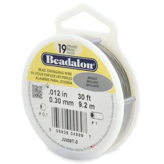 Beadalon Stringing Wire 19-Strand .012"X30'-Bright {1}