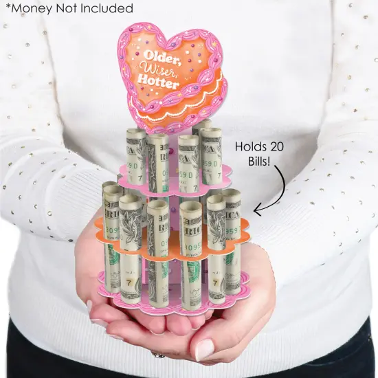 Big Dot of Happiness Hot Girl Bday - DIY Vintage Cake Birthday Party Money Holder Gift - Cash Cake {3}