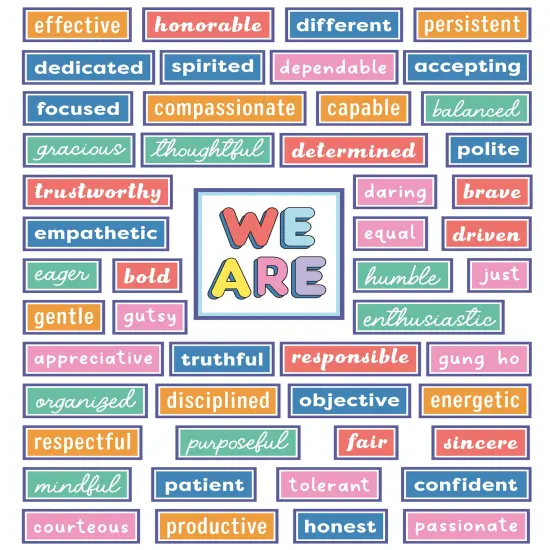Carson Dellosa We Stick Together 52 pc Bundle Motivational Bulletin Board Set, Positive Affirmations and Reproducible Social Emotional Learning Activities, Growth Mindset Classroom Decor {1}