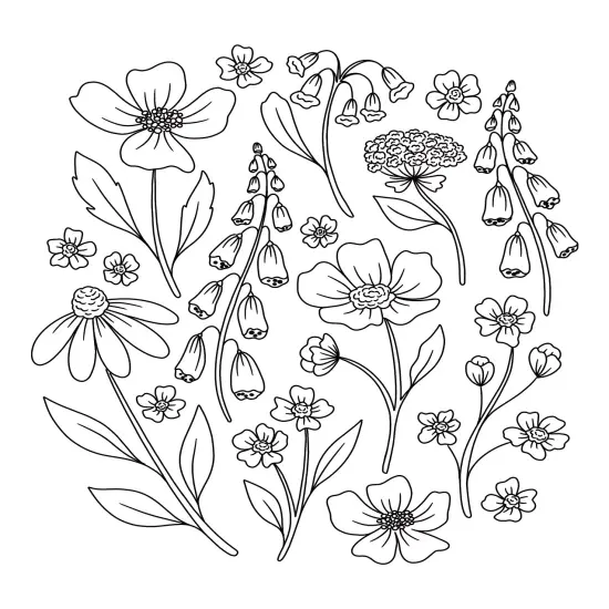 On the Bright Side Coloring Book: Floral Patterns to Help You Relax, Unwind, and Focus on the Good {2}