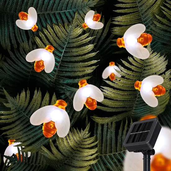 Waterproof Solar Outdoor Lights Bee string lights {2}