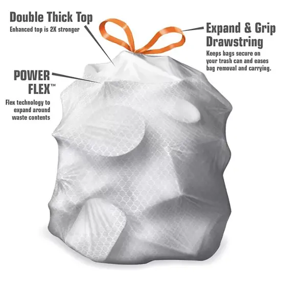 Power FlexTall Kitchen Trash Bags Fresh Scent {5}