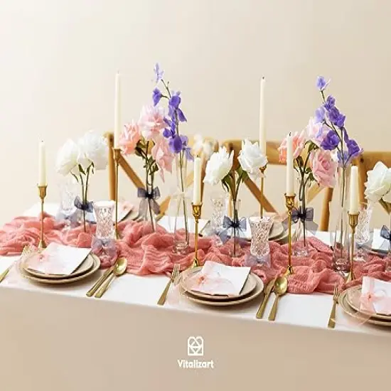 1" x 90 Yards Organza Ribbon Mixed Color Sheer Ribbons Set 10 Yd x 9 Rolls Handmade Eco-Friendly for Gift Wrapping Christmas Tree Crafts Bows Wedding Invitations Wreaths Wrap {3}