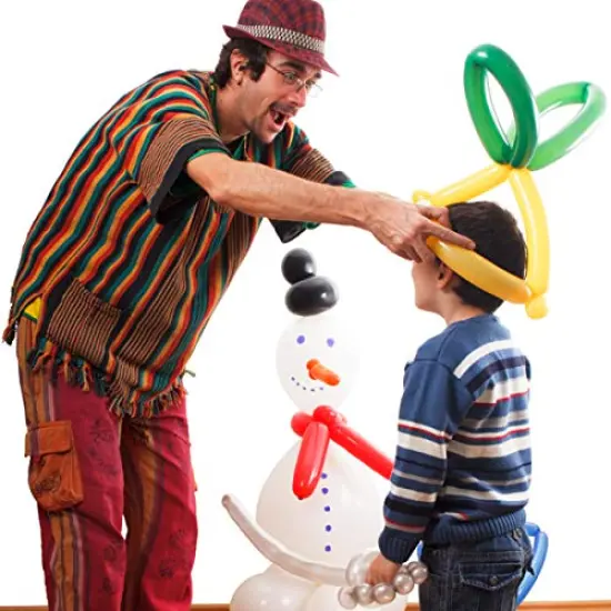 260 Pieces N Balloons Kit for Balloon Animals with 2 Pumps, Professional Long Balloons to Make Animal for Birthday Party Clowns Wedding Decorations 100 Pcs {5}