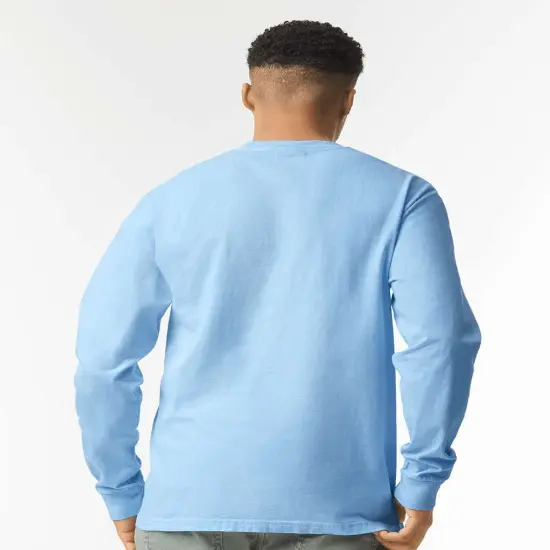 Comfort Colors&reg; Garment-Dyed Heavyweight Crewneck Long Sleeve T-Shirt Butter {4}