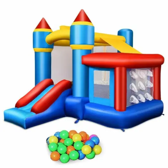 Inflatable Bounce House Castle with Balls & Bag {1}