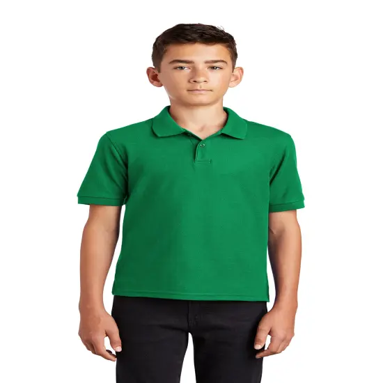 Polo Shirt for Youth's Trendy Fashion | RADYAN&reg; Kelly green {1}