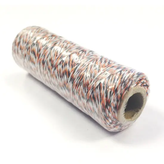 Wrapables Cotton Baker's Twine 4ply 110 Yard, Black and Orange {2}