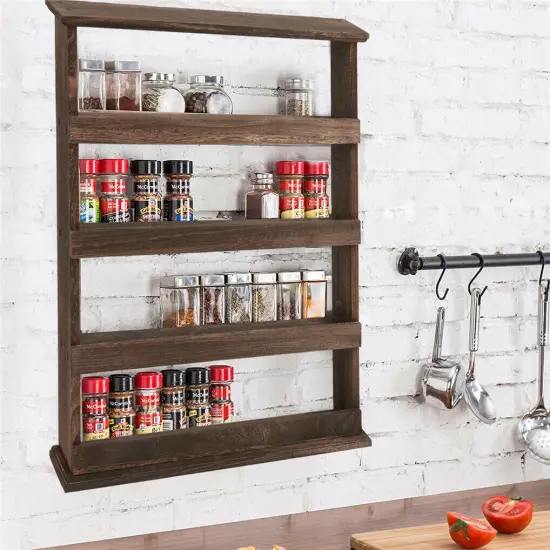 4-Tier Spice Rack Hanging Spice Shelf Storage. {2}
