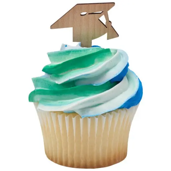 Grad Cap DecoPics&reg; Cupcake Decoration, 12ct {3}