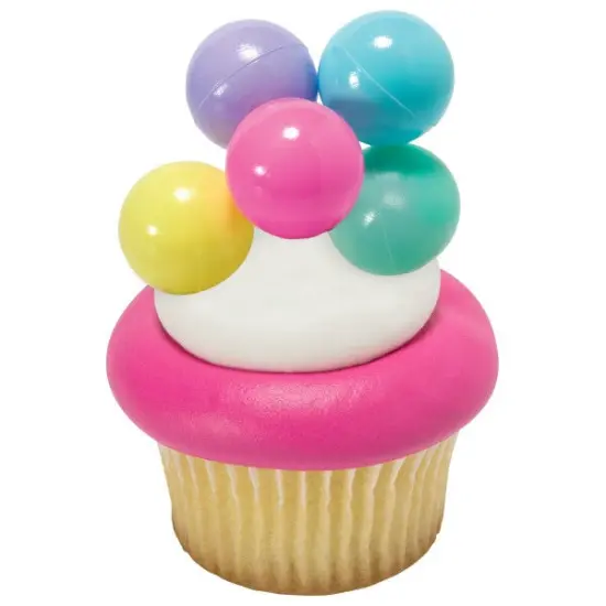 Pastel Balloon Cluster DecoPics&reg; Cupcake Decoration, 12ct {3}