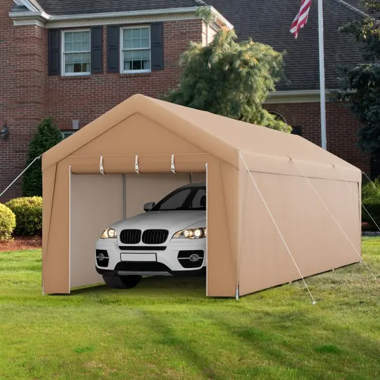 Portable Garage Tent Carport with Galvanized Steel Frame {1}