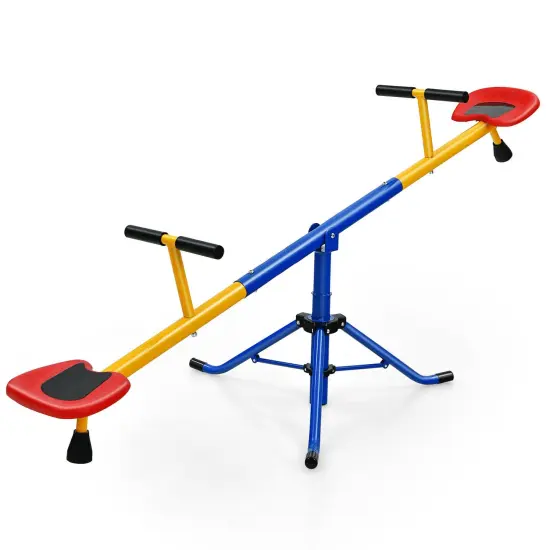 360&deg;Rotation Kids Seesaw Swivel Teeter Totter Playground Equipment {1}