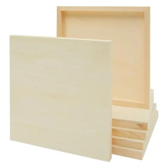 6 Pack Wood Canvas Boards for Painting {1}