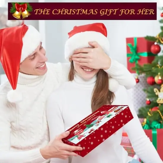 6 PackChristmas Scented Candles Gifts for Women, Scented Candles Gift Set, Natural Soy Wax Xmas Aromatherapy Scented Candles, Tin Jar Candles for Stress Relief {4}