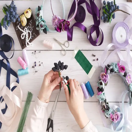 Floral Tape and Floral Wire Arrangement Tools Kit with Wire Cutter 26 Gauge Stem Wire and 22 Gauge Paddle Wire for Bouquet Stem Wrap Florist {4}