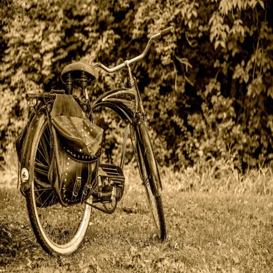 Vintage Bicycle -Art paper for Decoupage and Mixed Media by Painting Lady Designs (Small 12x18) {1}