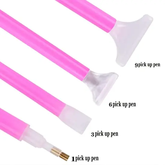 46 PCS DIY Diamond Painting Tools and Accessories Kits Multiple Sizes Painting Pens for Adults to Make Diamond Art Craft Tweezers Glue Diamond Correction 28 Girds Storage Box {3}