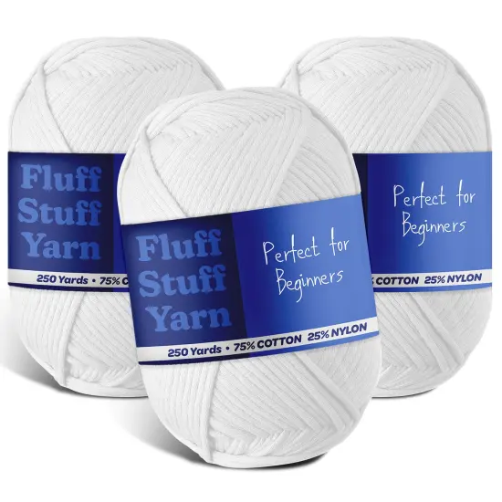 Hearth & Harbor Cotton Yarn Skeins White {1}