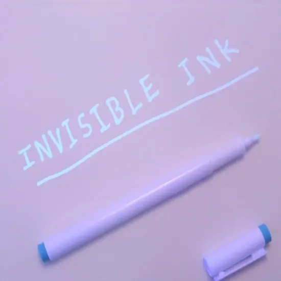4Pcs Blue UV Blacklight Reactive Invisible Ink Marker Set {2}
