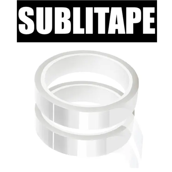 2 rolls Heat resistant tapes sublimation Press Transfer Thermal Tape 20mmx30m SUBLITAPE CLEAR {1}