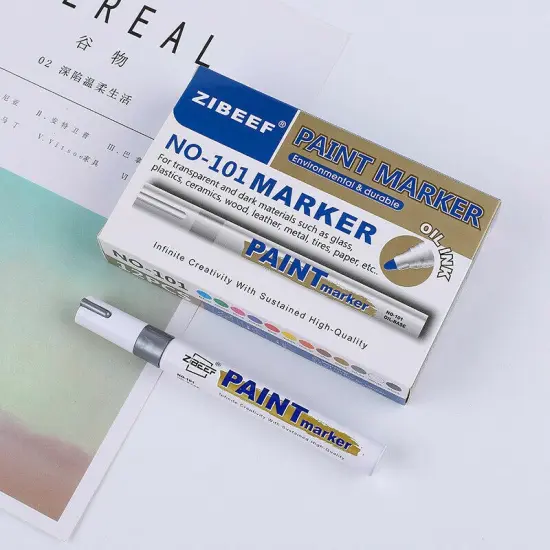 Permanent Paint Marker Pen for Car Silver {1}