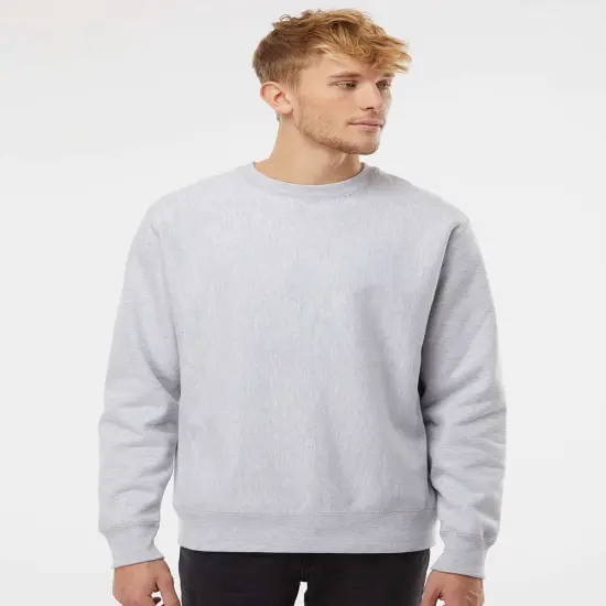 Cross-Grain Crewneck Sweatshirt | RADYAN&reg; Grey heather {1}