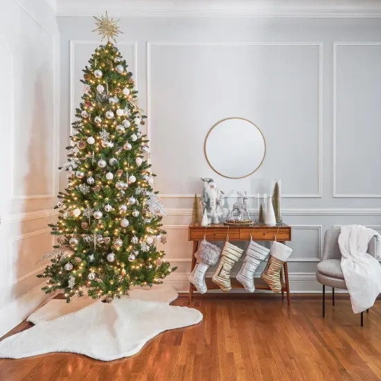 Matte Gold Puffer Christmas Stocking {3}