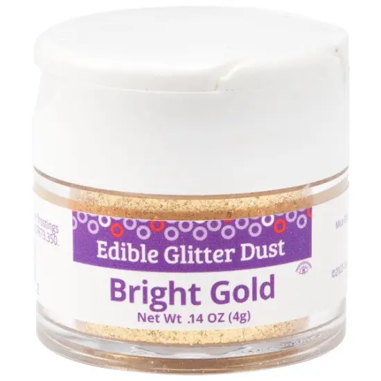 Edible Glitter Dust, 4g Bright gold {1}