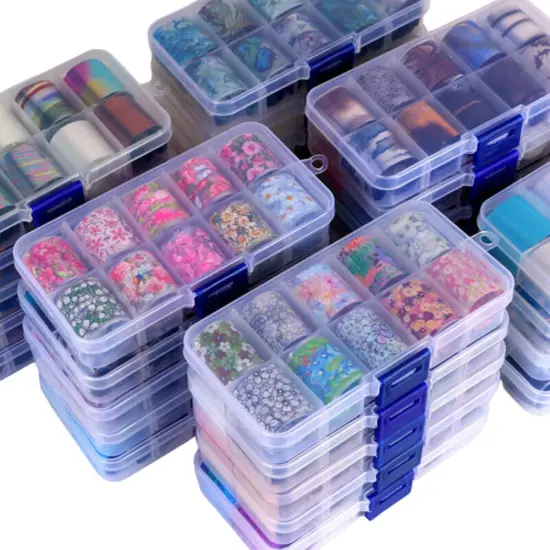 Kitcheniva Holographic Nail Foils DIY Sticker Set of 10 {2}