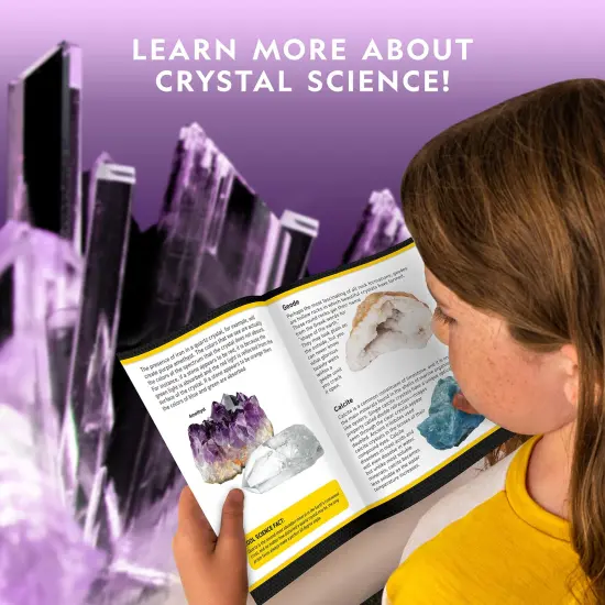 Mega Crystal Growing Kit for Kids- Grow 6 Crystals with Light-Up Stand, Science Gifts for Kids 8-12, Crystal Making Experiment, Science Kit for Girls and Boys (Amazon Exclusive) {4}