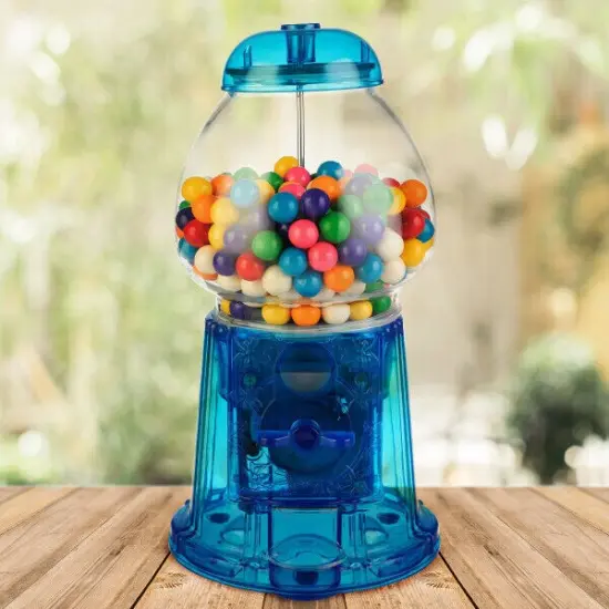 Blue Gumball Machine for Kids Girls Gumball Bank Candy Dispenser for Home, Bar, Carnival Party Candyland Party Favors {1}