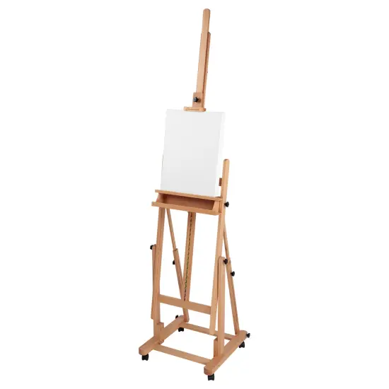 Creative Mark Savannah Studio Easel - Portable LightWeight Art Easel With Adjustable Angles With Wheels - Ideal For Artist, Perfect for Painting - Storage Drawer - Natural Finish - Ideal For Artist {3}