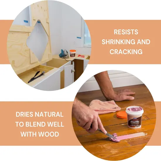 Elmers Carpenter's Color Change Wood Filler - Paintable Wood Putty for Repairs &ndash; Wood Grain Filler for Crafts and DIY Projects, Weatherproof and Durable &ndash; Includes 5 Pixiss Paste Spreaders {3}