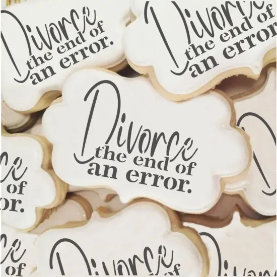 Divorce the End of An Error Cookie Stencil {3}