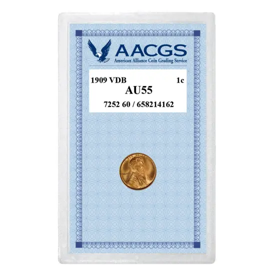 1909 VDB Penny Graded AU55 {1}