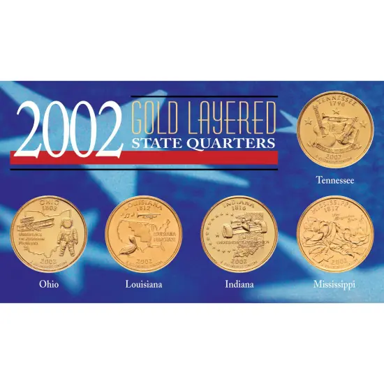 2002 Gold-Layered State Quarters {1}