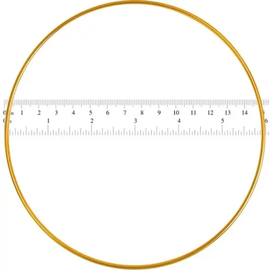 John Bead 6" Brass Metal Rings, 100pcs {3}