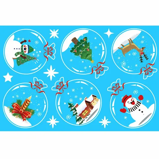 Kitcheniva Christmas Window Clings Snowflake Stickers 167 Pcs {4}
