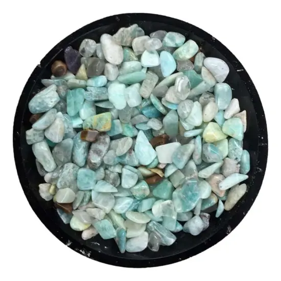 Amazonite Tiny Crystal Chips &ndash; Size S1 {1}