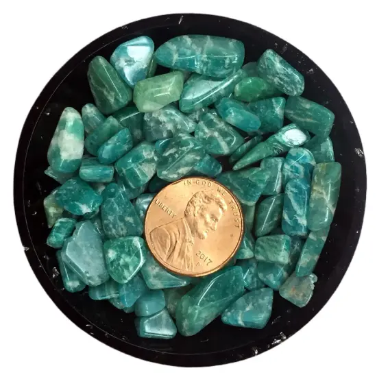 Amazonite (Russian) Mini Crystal Chips &ndash; Size 2 {2}