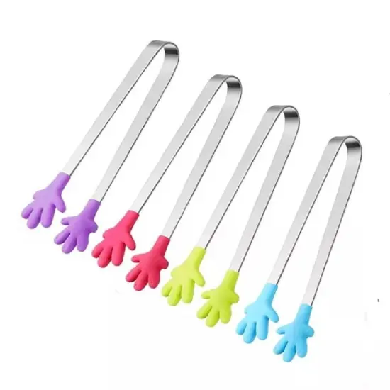Kitcheniva Kids Mini Tongs 5" 4 Pcs {1}
