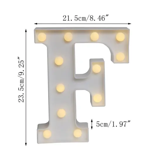 Kitcheniva Light Up Letter Number Symbol LED Stand Decoration {7}
