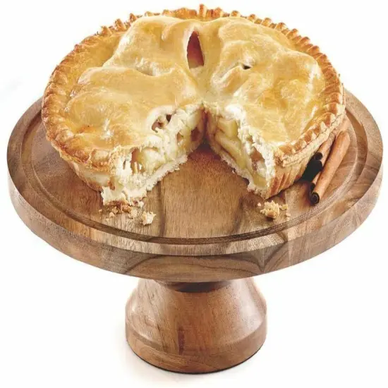 Wood Cake Stand with Glass Dome: Transformable to Cheese Board. {2}